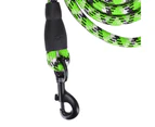 Reflective Pet Pulling Leash Safety Rope for Medium Large Dogs Running Walking TrainingGreen