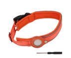 Dog Collar Anti Lost Locating Tracking Nylon Reflective Dog Collar for Hiking Climbing Jogging48-55cm