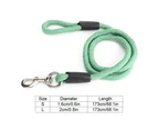 Pet Dog Collar Traction Rope Bite Resistant Strap Pets Dogs Cats Belt for Outdoor Walkingarmy green L