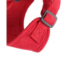 Dog Chest Strap Reflective Pet Vest Harness Adjustable Suede Fabric Pet SuppliesRed M