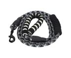 Reflective Pet Pulling Leash Safety Rope for Medium Large Dogs Running Walking TrainingBlack