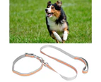 Reflective Dog Collars Comfortable Lining with Leash Set Anti‑Lost Pet Night Walking SuppliesOrange XS