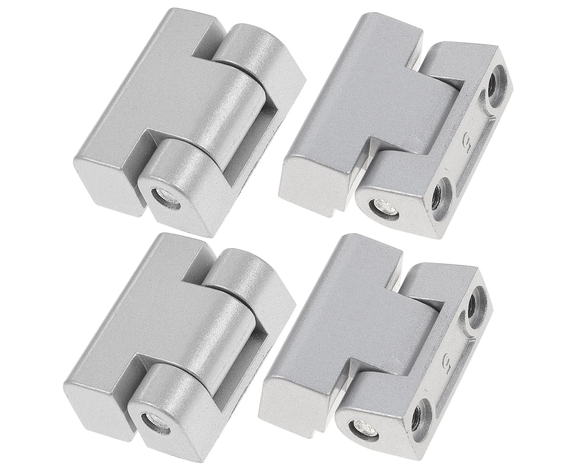 4pcs Cabinet Door Damper Hinges Metal Industrial Hinges for Power Distribution Box