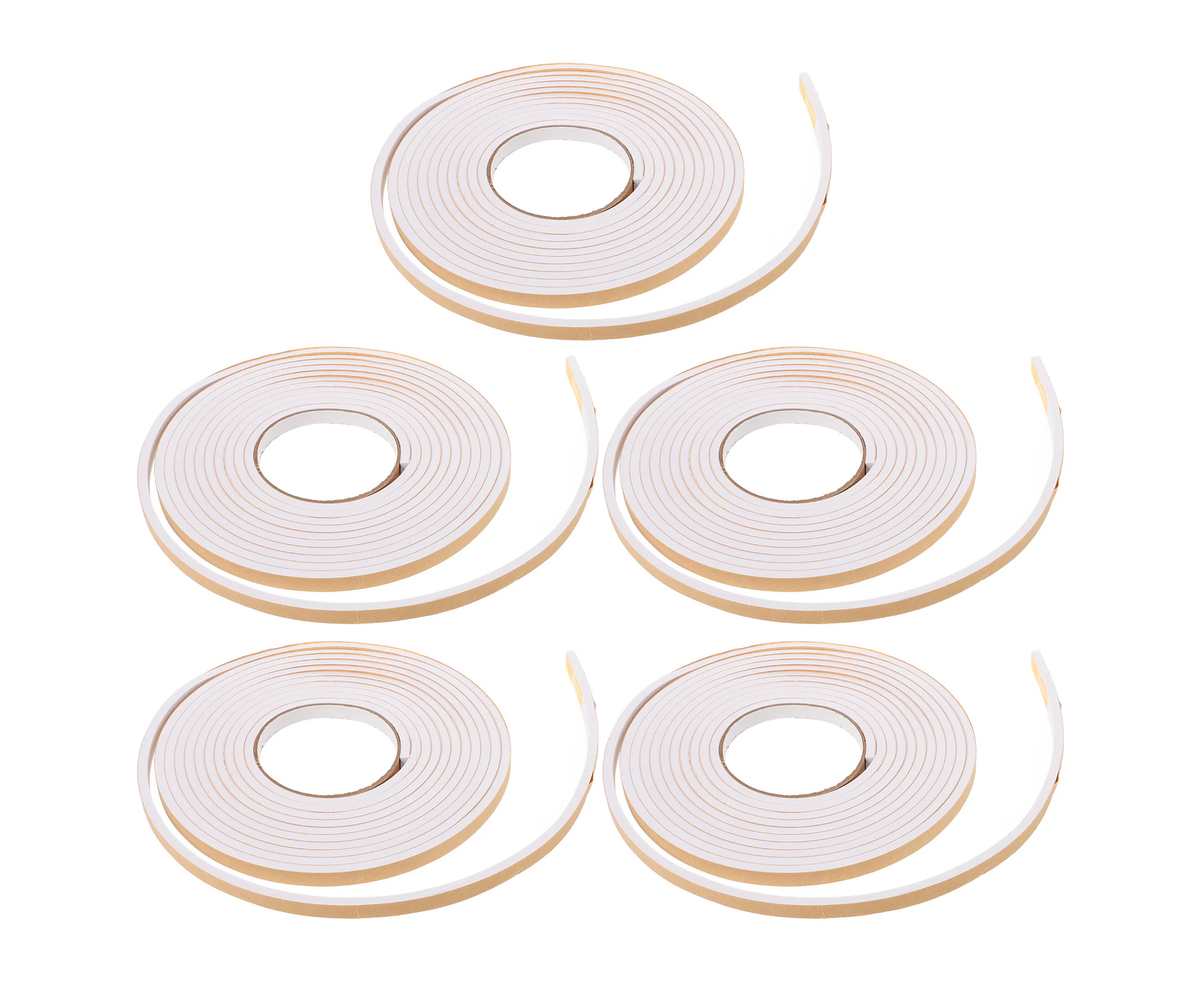 5 Rolls Sealing Foam Tapes Door Seal Strip Weather Stripping Door Insulation Strip Window Seal Strip