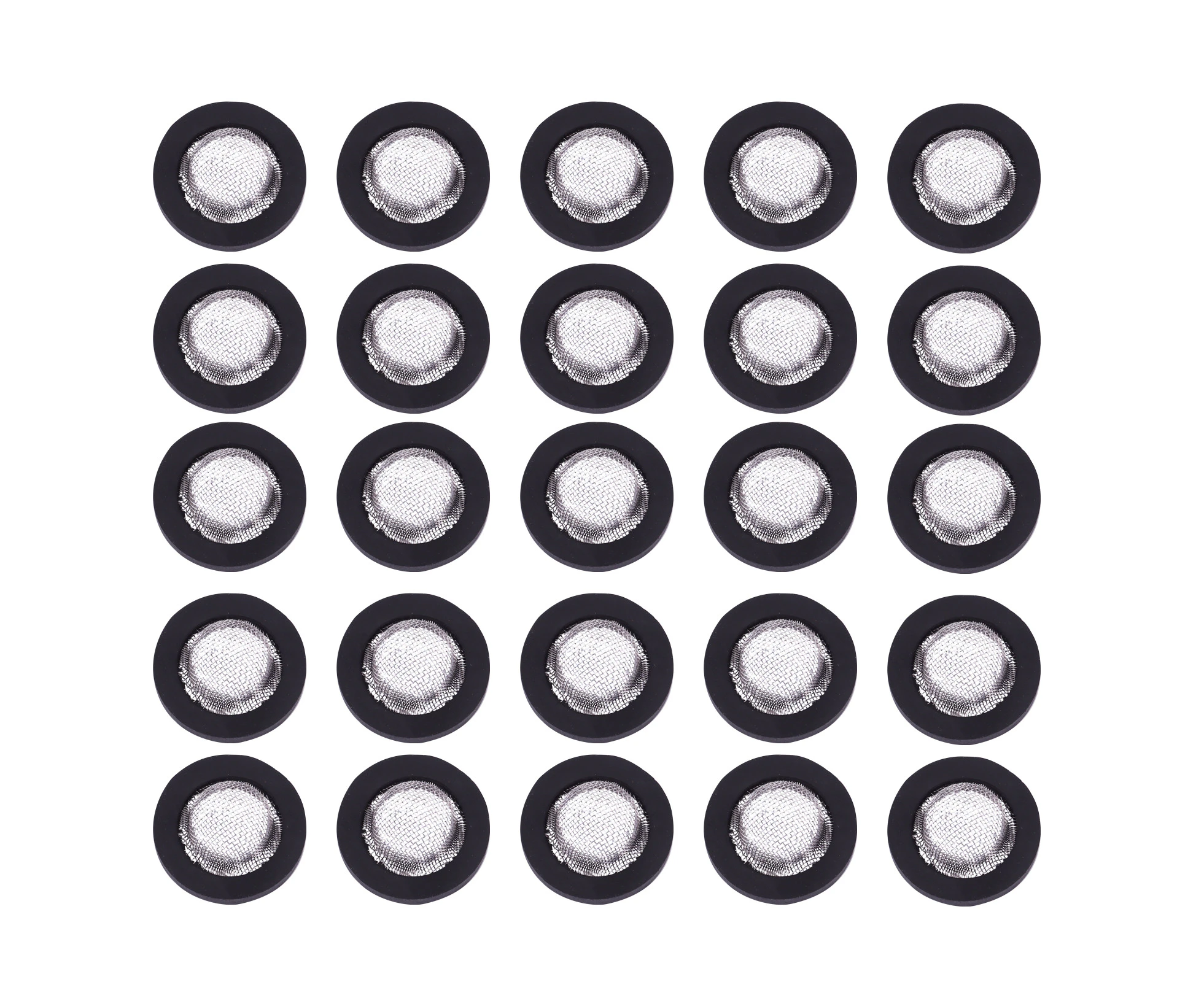 40pcs 1/2 Inch Shower Hose Rubber Washers Stainless Steel Gasket Rubber Washer