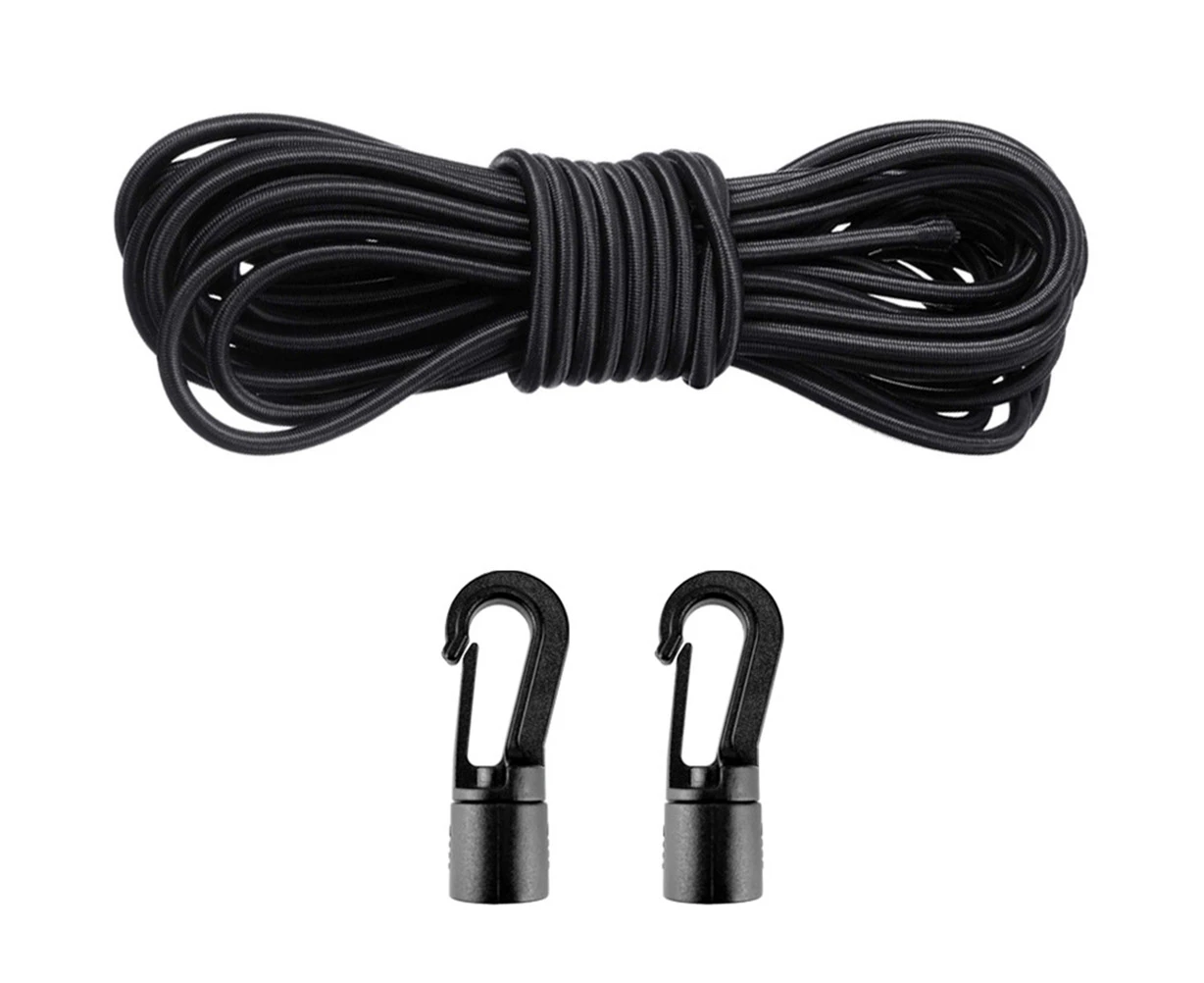 1 Set Kayak Bungee Cord Boat Bungee Cord Kit Elastic Bungee Cord Shock Cord with Hooks