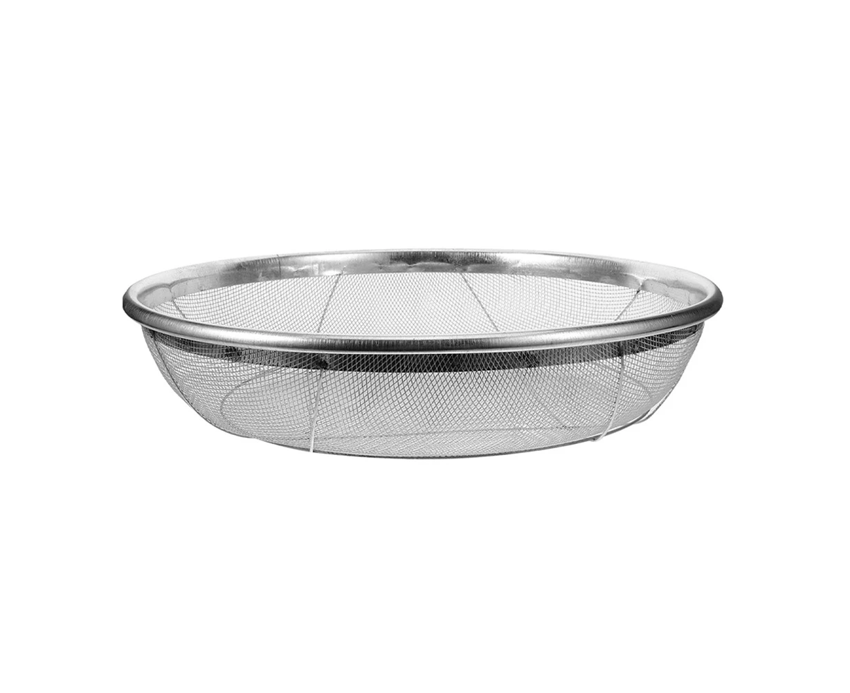 Garden Soil Sifter Soil Sifting Pan Stainless Steel Garden Soil Sieve Gardening Manual Soil Strainer