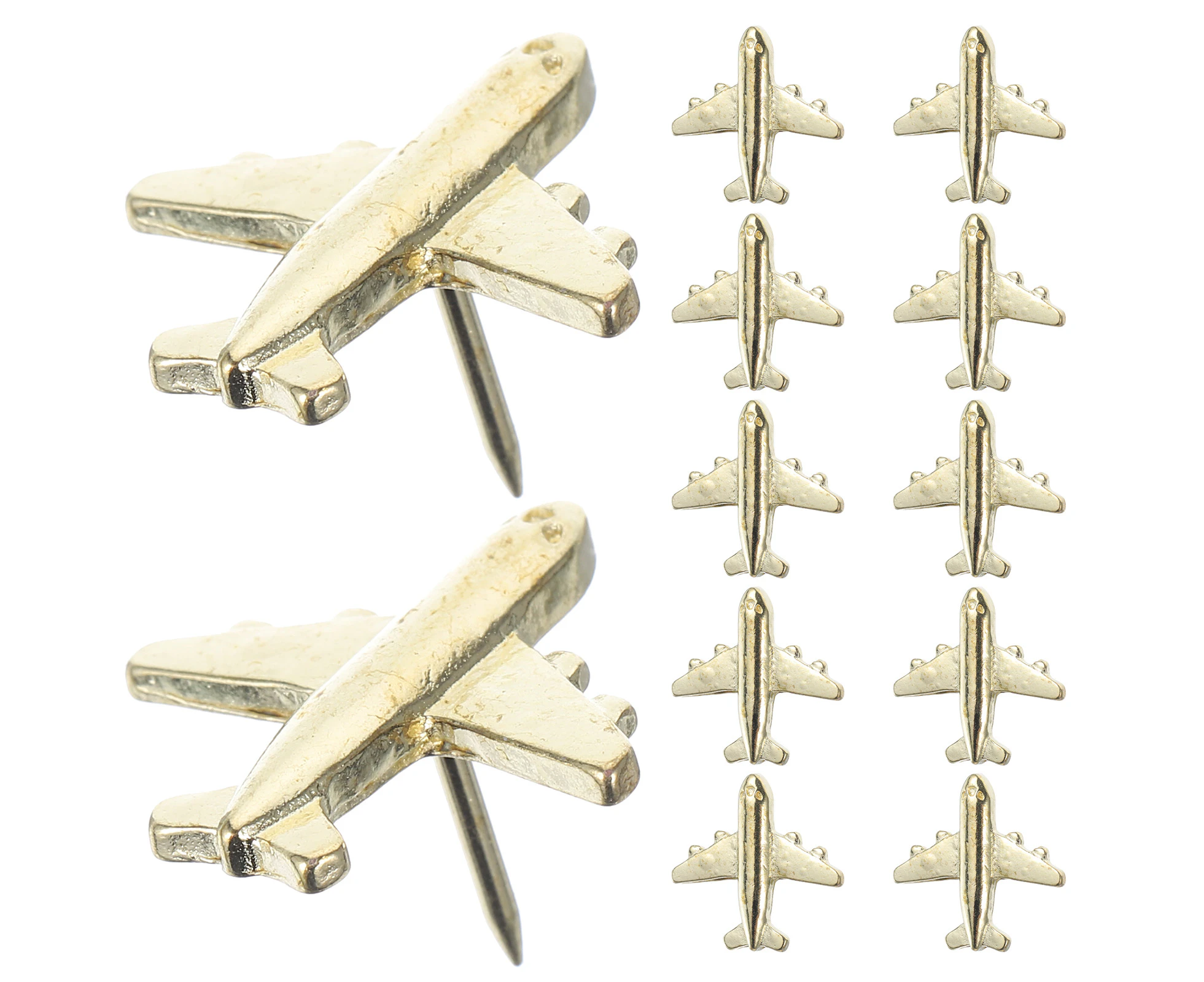 12pcs Plane Shape Pushpins Bulletin Board Thumbtacks  Push Pin Photo Cork Pushpin Thumb Tack