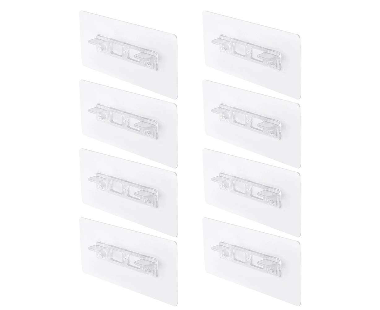 8pcs Shelf Support Peg Punch Free Cabinet Book Shelves Pegs Clear Shelf Pegs