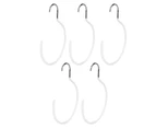 5pcs Hook Multipurpose Spa Beauty Salon Wardrobe Closet Hanging Hook for Bathrobe Scarf BeltWhite