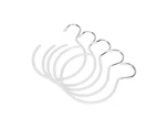 5pcs Hook Multipurpose Spa Beauty Salon Wardrobe Closet Hanging Hook for Bathrobe Scarf BeltWhite