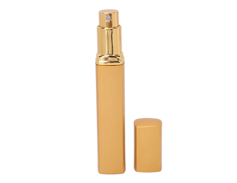 Portable Perfume Bottle Liquid Dispensing Refillable Atomizer Bottle for Traveling 12mlGold