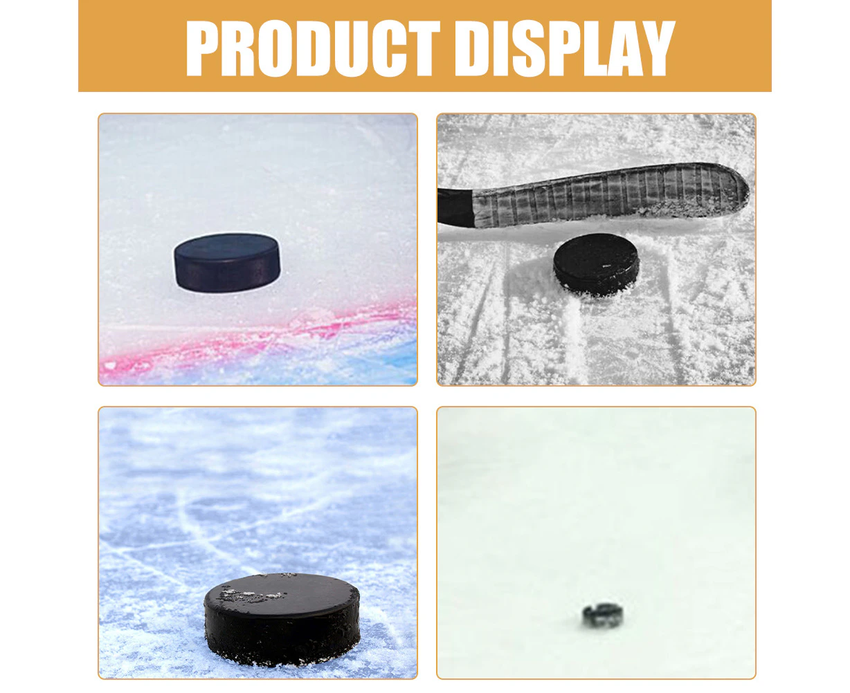 3Pcs Practical Ice Hockey Lightweight Ice Puck Ice Hockey Training Puck PU Ice Hockey Puck Prop