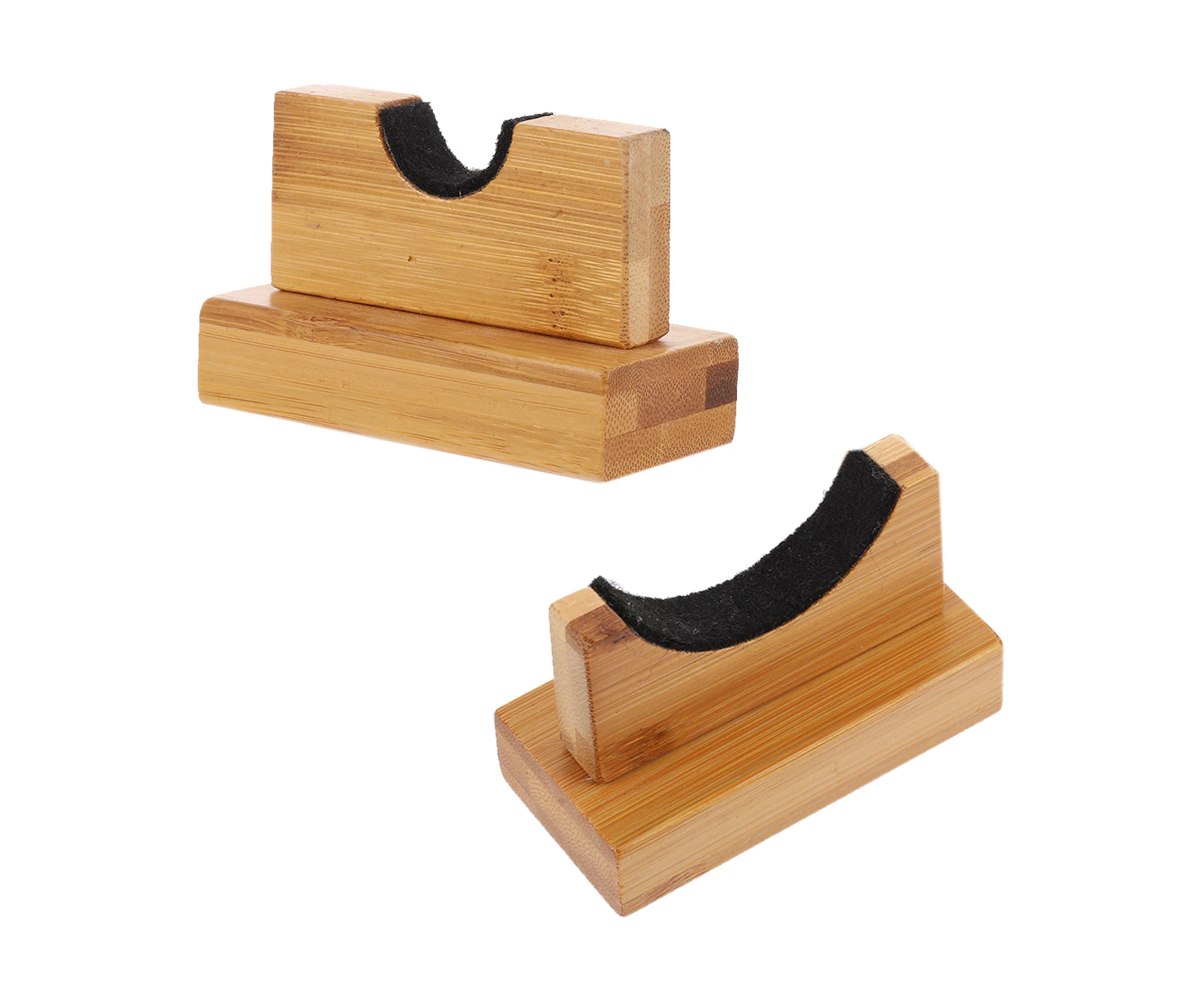 1 Pair Wooden Baseball Bat Display Hanger Horizontal Direction Desktop Holder