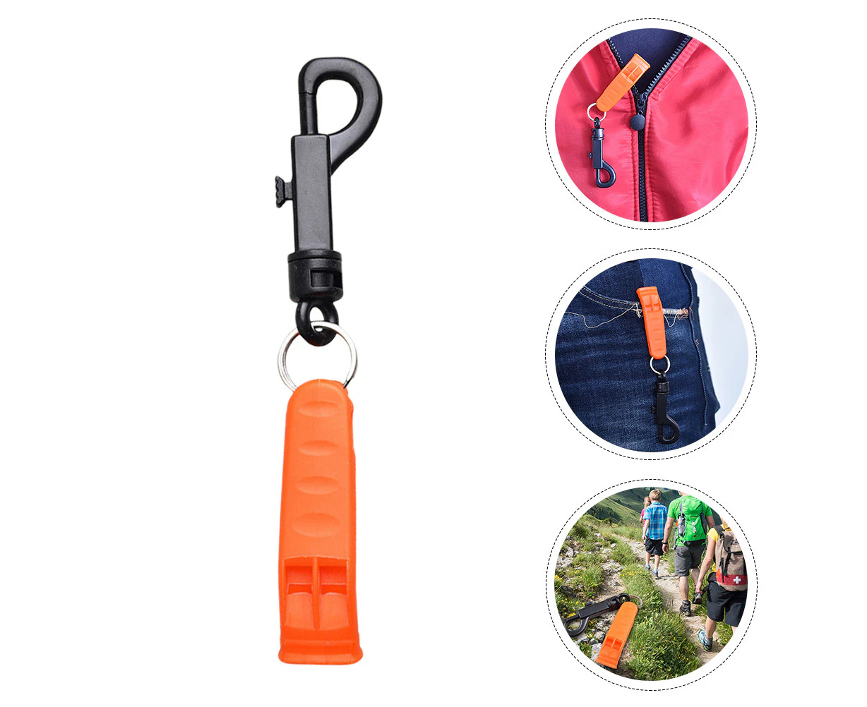 5pcs Outdoor Survival Whistle Portable Plastic Whistle Camping Travel Accessory