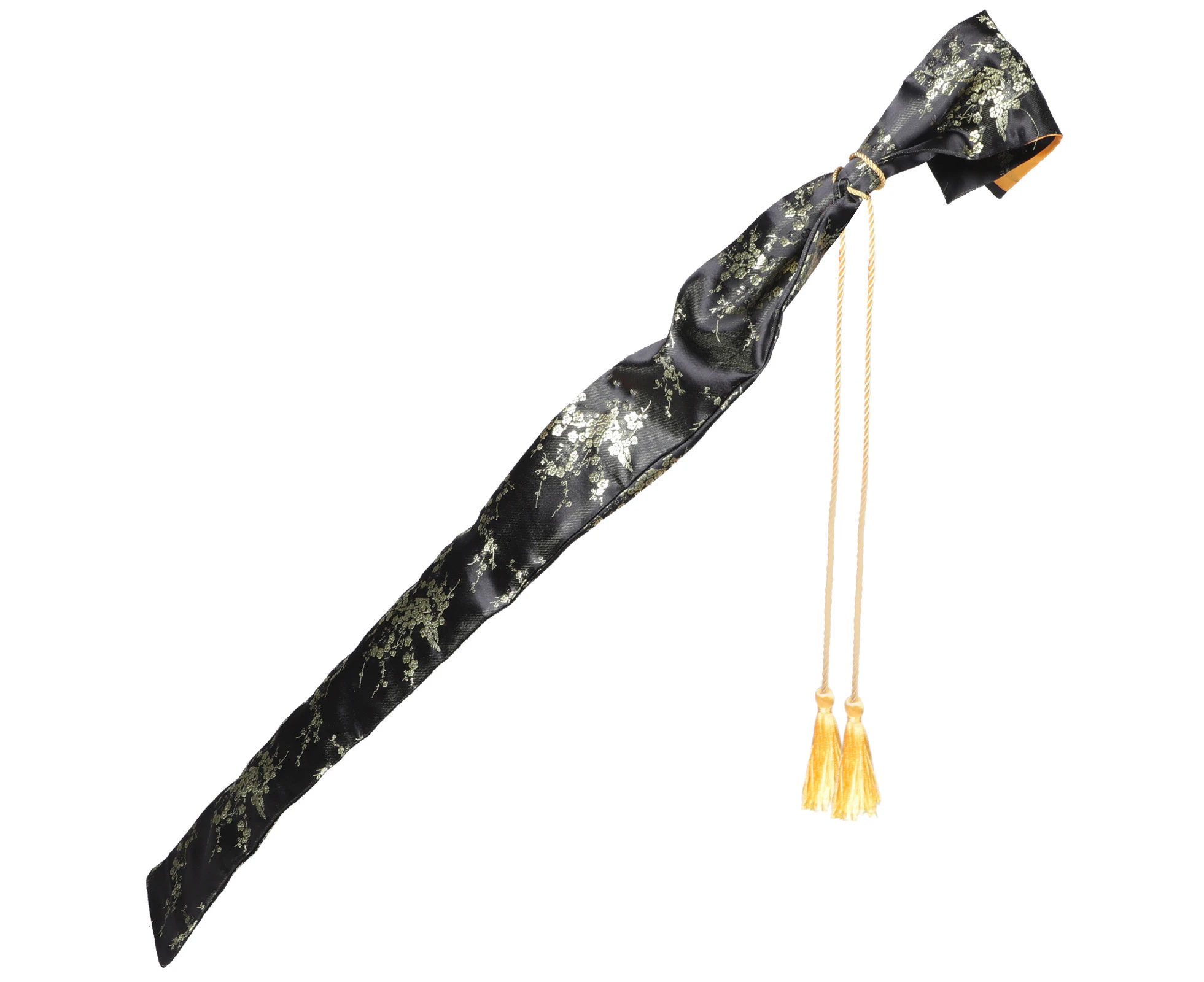 Silk Cloth Sword Bag Japanese Wakizashi Bag Vintage Sword Carry Bag with Tassel