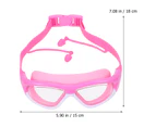 1Pc Swim Goggle Swimming Glasses Anti Fog Goggle with Earplugs for Kids