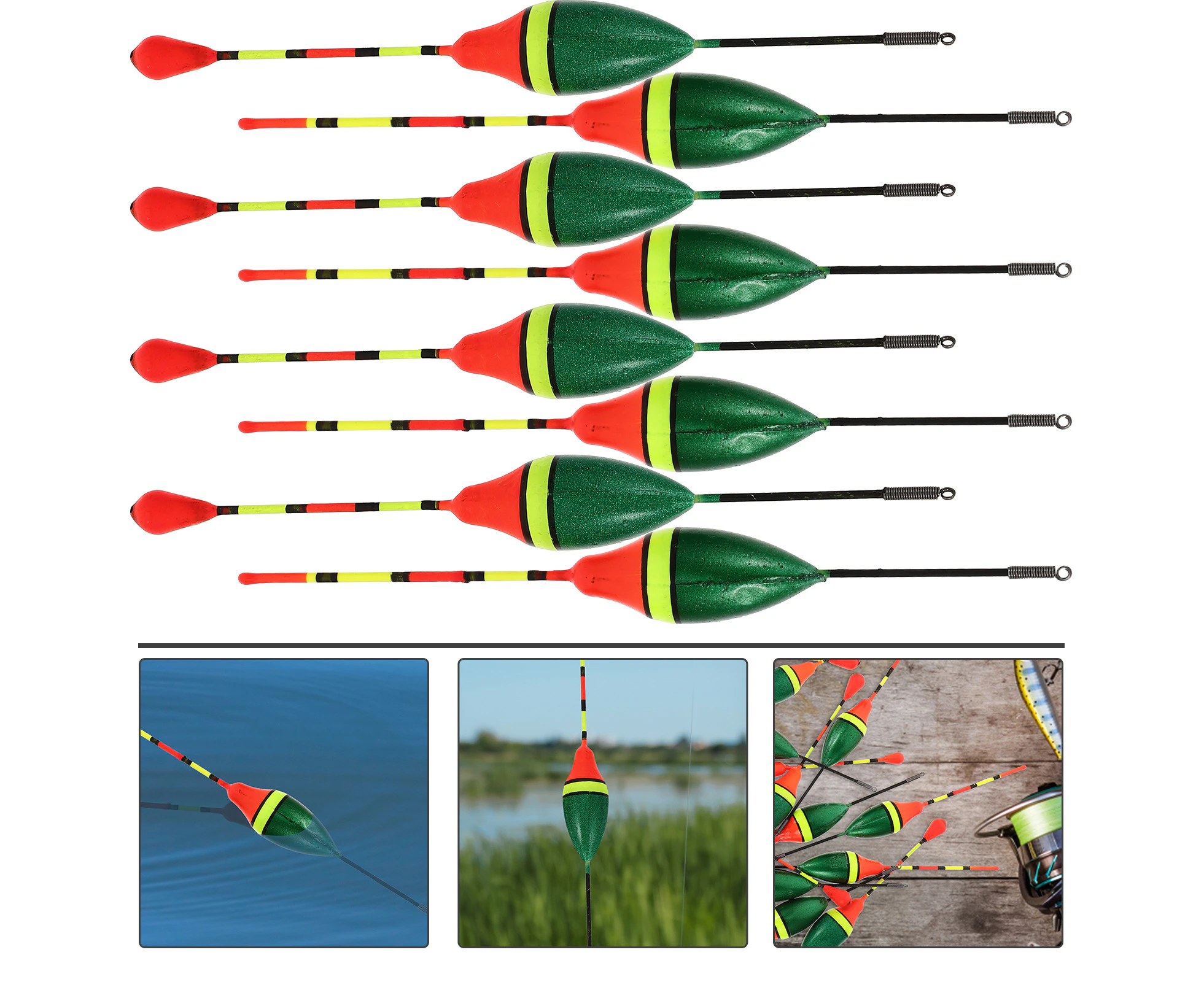 20Pcs Fishing Floats Outdoor Angling Tackles Fishing Line Bobber Fishing Buoy