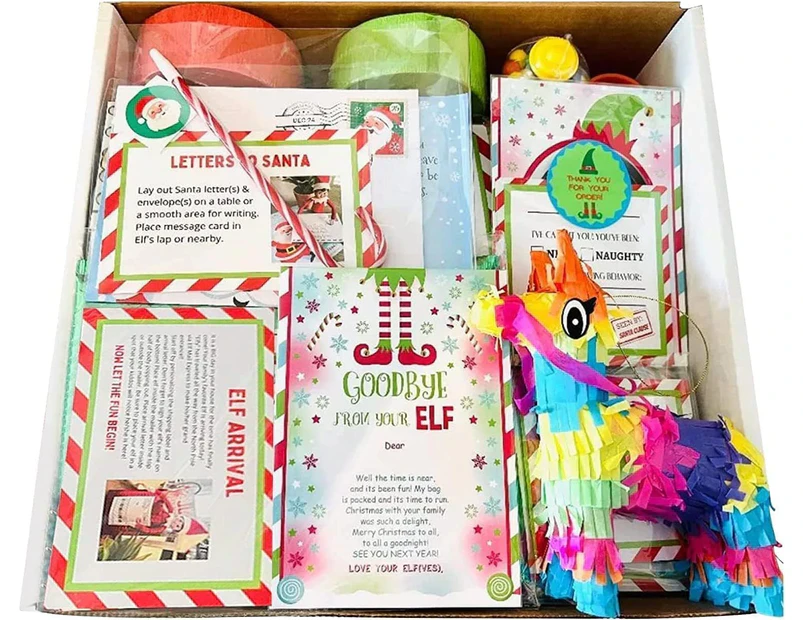 Elf Kit 24 Days of Christmas,Christmas Elf Kit,elf on The Shelf,Christmas Activities,Best Christmas Countdown Gift (24 Days)