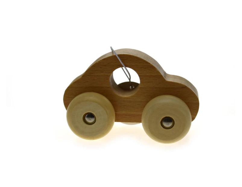 Kaper Kidz Simple Wooden Toy Car - Natural | Minimalist Wooden Car for Toddlers