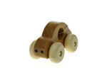 Kaper Kidz Simple Wooden Toy Car - Natural | Minimalist Wooden Car for Toddlers