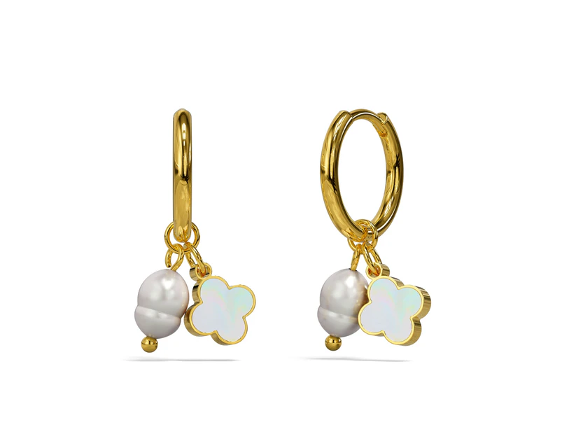 Clover & Pearl Earrings