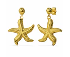 Starfish Gold Stud Earrings