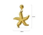 Starfish Gold Stud Earrings