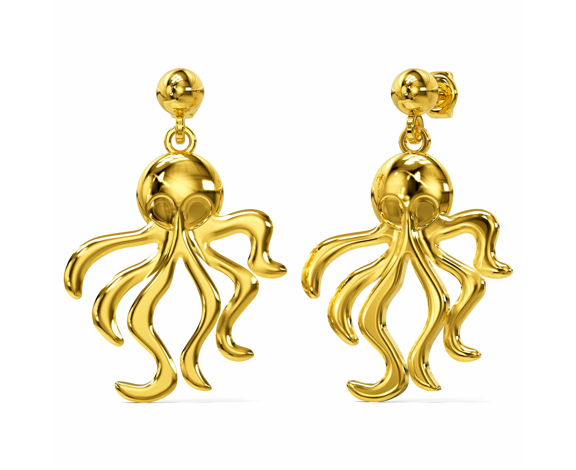 Octopus Stud Earrings