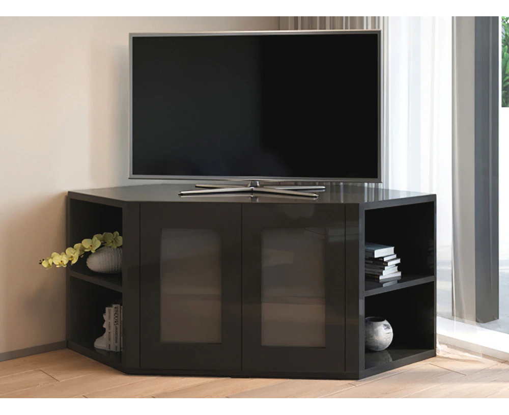 Olympia Black Corner TV Unit