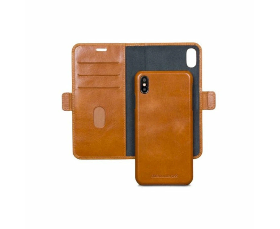 Dbramante1928 Lynge Leather Folio Case iPhone XS Max - Tan