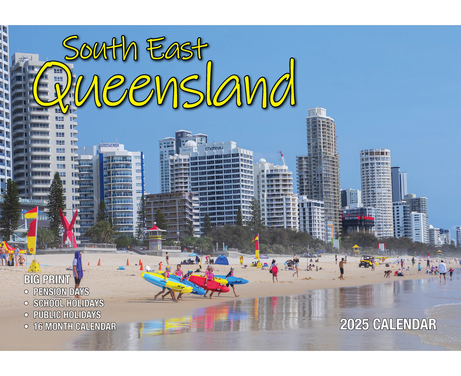 2025 Calendar Big Print South East Queensland Wall Bartel BP528