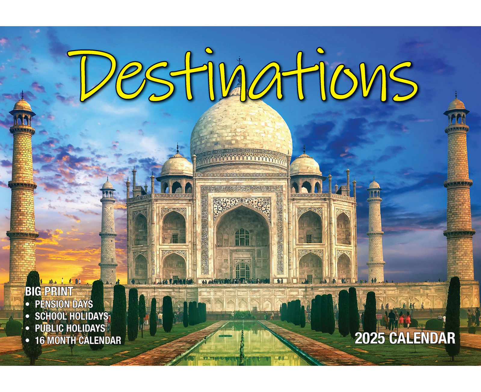 2025 Calendar Big Print Destinations Wall Bartel BP517