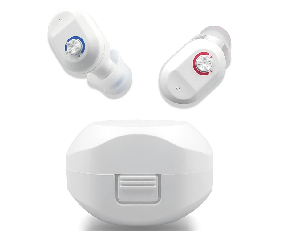 Hearing Aid Smart Hearing Aid Rechargeable Low Noise Wideband White