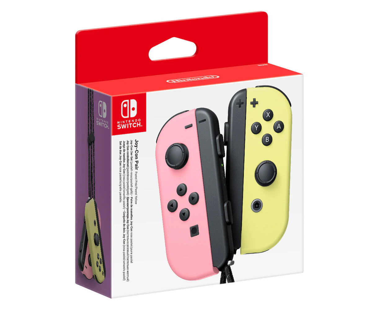 Nintendo Switch 2 Pack Joy-Con Controllers - Pink/Yellow