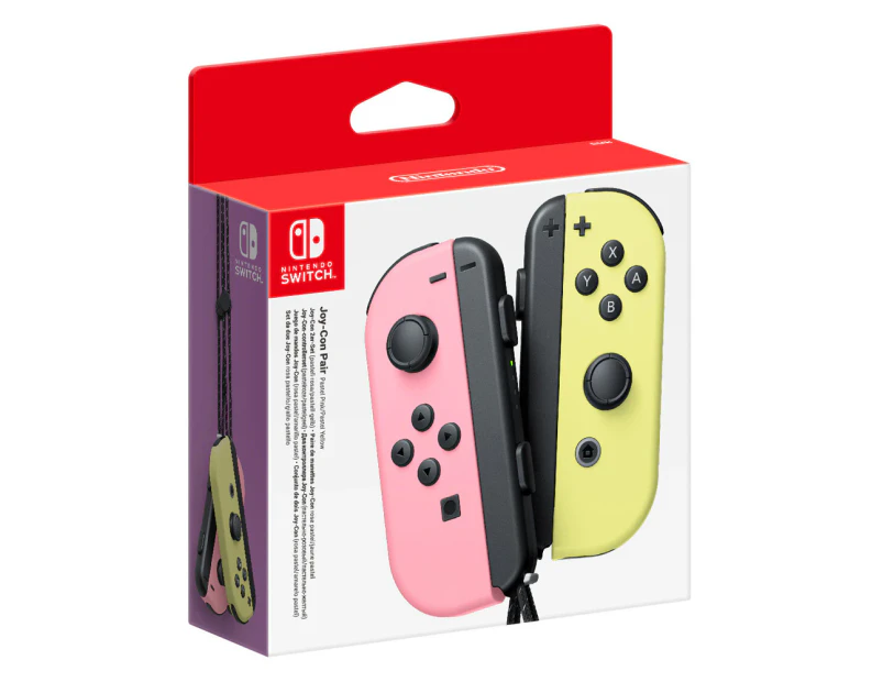 Nintendo SWI Joy-Con Pair Controller Pastel Pink/Yellow Video Game Accesories