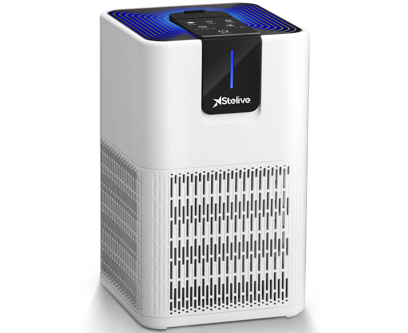 Stelive Compact Air Purifiers for Home with Aromatherapy, Premium 3-Stage Filtration, Quiet, Versatile, Air Cleaner for Smoke Dust Dander Odor, White