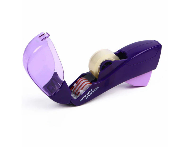 Automatic Tape Dispenser for Arts Craft Christmas Present Wrapping-Purple