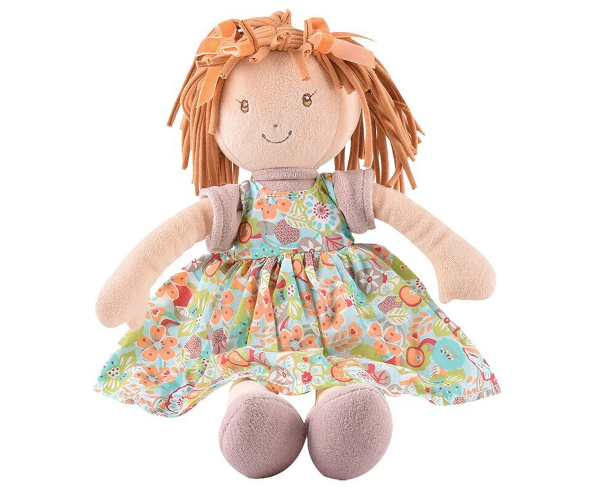 Bonikka Libby Lu Doll Infant/Newborn 35cm Soft Plush Toy w/ Brown Hair 0m+