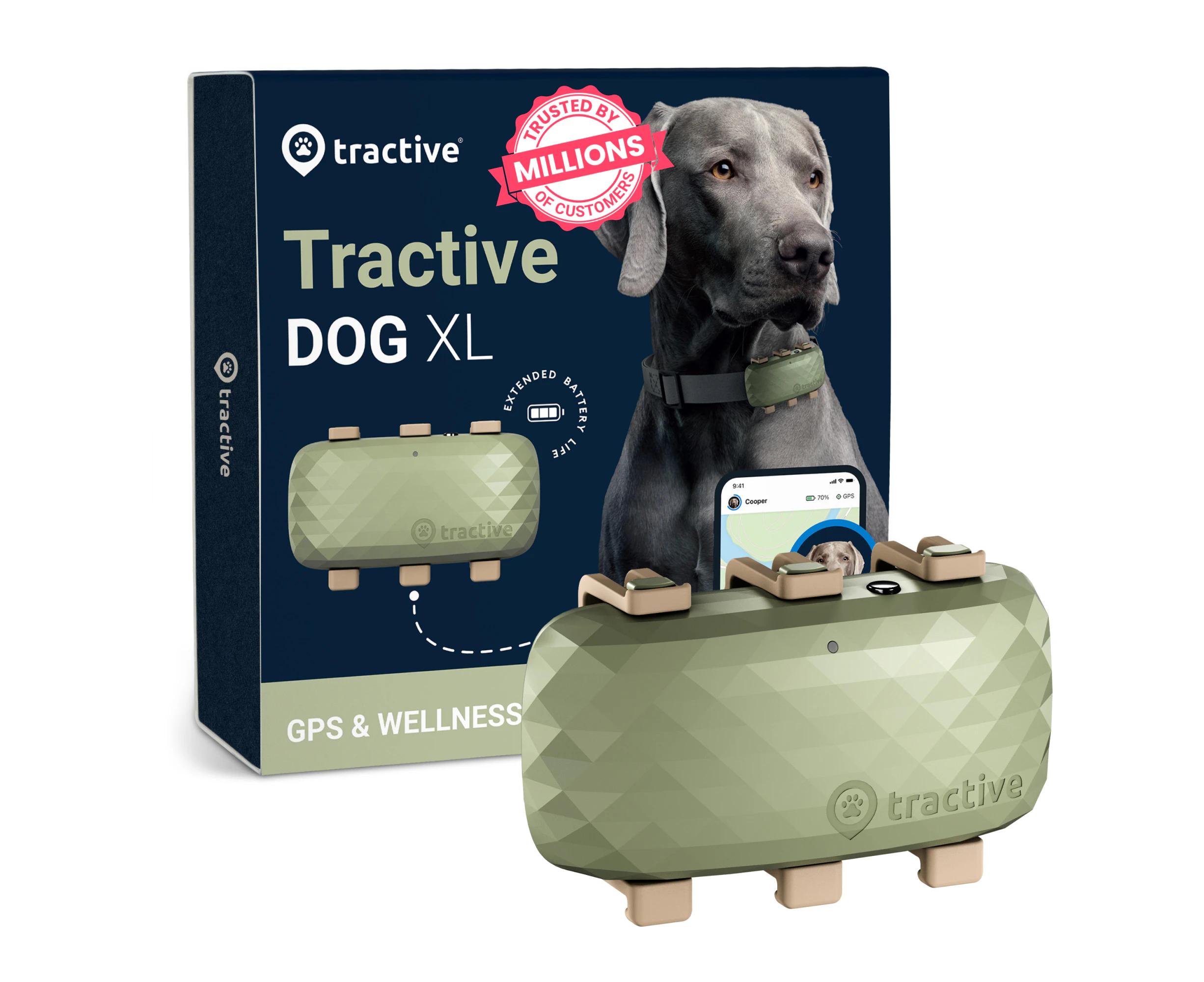 Tractive GPS DOG XL - Green