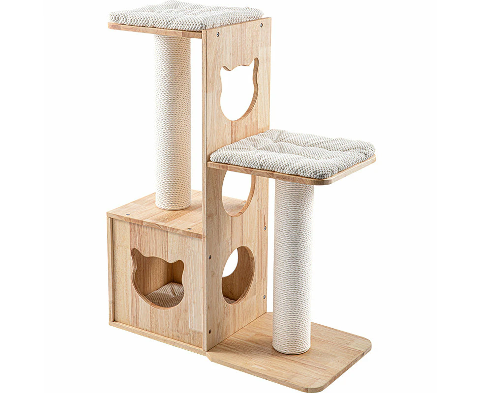 HONEYPOT CAT(R) MiaoZuo Premium Solid Wood Cat Tree 105CM #AG210311