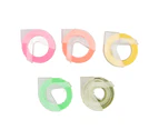 5Pcs 3D Embossing Label Tapes Self Adhesive Emboss