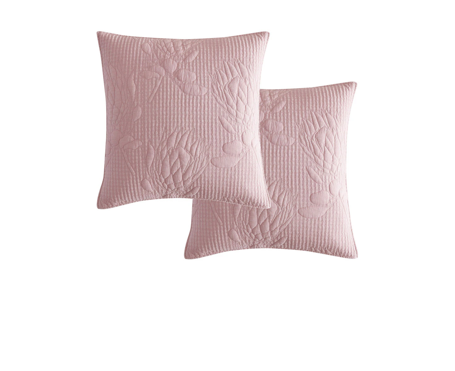 Platinum Collection Pair of Flourish Rose European Pillowcases 65 x 65cm