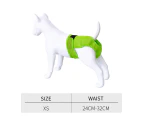 XS S M L XL XXL 1 Pc Dog Nappy Pants Reusable Pet Hygiene Diapers Sanitary Pants Washable Underpants Quick Drying Reusable Adjustable Green - Green