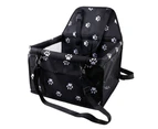 Pet reinforced car booster seat, portable breathable bag for dogs and cats, dog carrier with harness