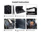 Pet reinforced car booster seat, portable breathable bag for dogs and cats, dog carrier with harness