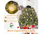 Costway Pre-Lit Mannequin Christmas Tree Snow Flocked Spruce Xmas Tree w/Shawl/Necklace Decoration