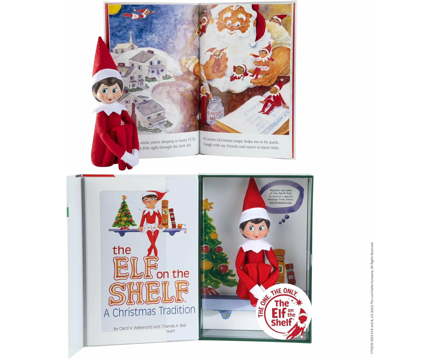 The Elf on the Shelf Girl Light, Red and White