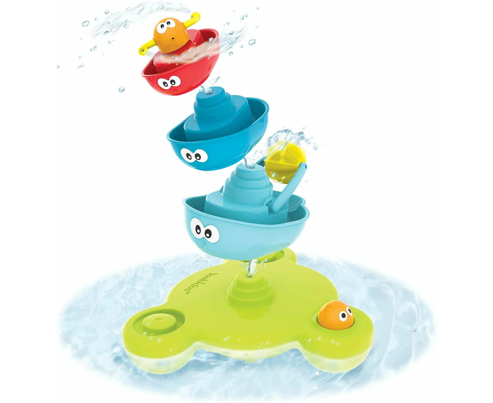 Yookidoo Stack N Spray Tub Fountain Bath Toy, Multicolor