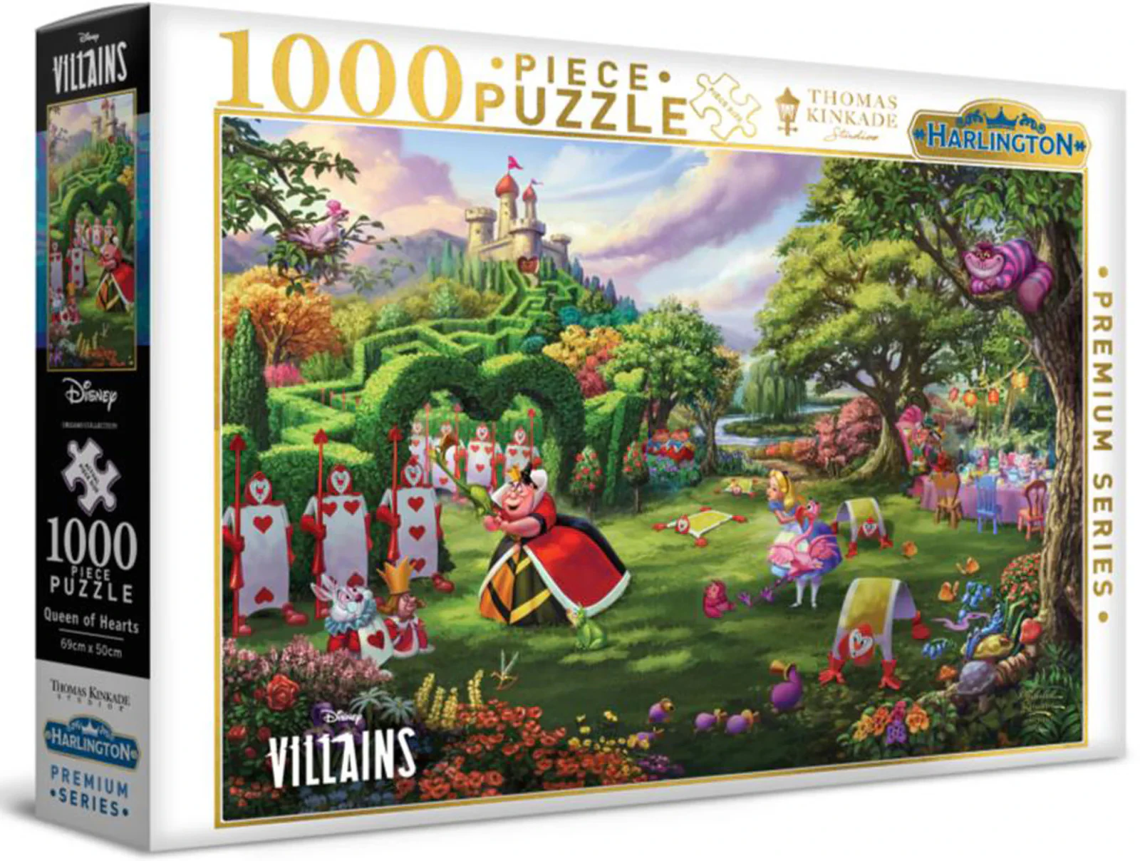 Harlington - Thomas Kinkade Disney Villains - Queen of Hearts Puzzle 1000pc